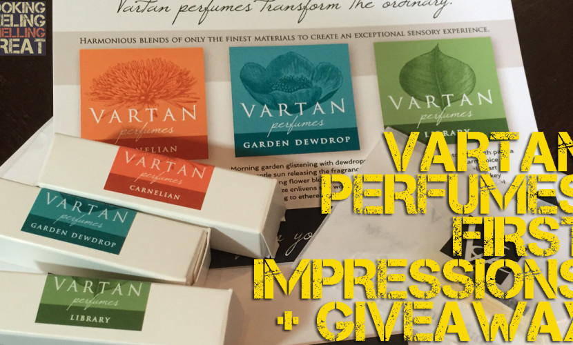 Vartan Perfumes Carnelian, Library, Garden Dewdrop First Impressions + 3 15ml Bottles Giveaway!