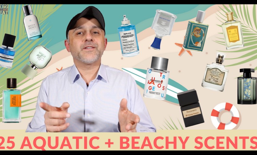 25 Aquatic, Beachy Fragrances, Colognes, Perfumes
